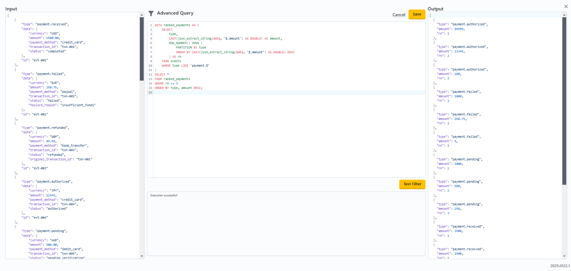 SQL example of aggregation within Q-Flow using Advanced Query. SQL example of aggregation within Q-Flow using Advanced Query.