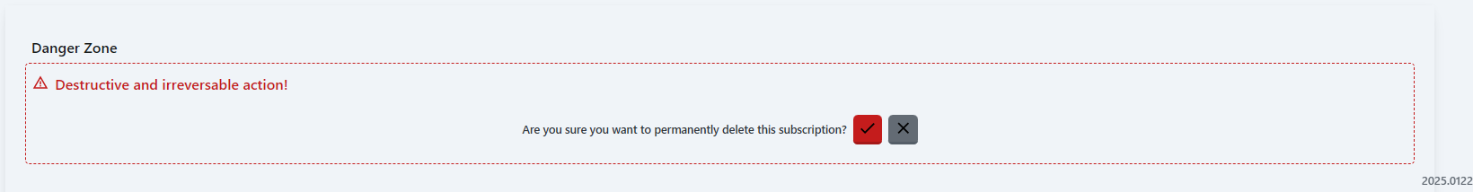 Delete Subscription